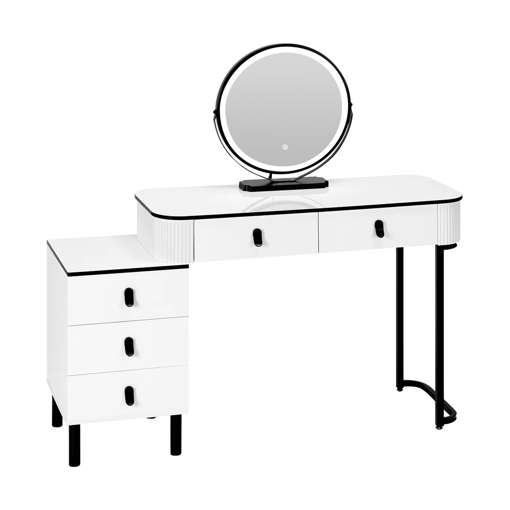 Minimalist LED Dressing Table - Refined Architectural Vanity - Sleek Surprises