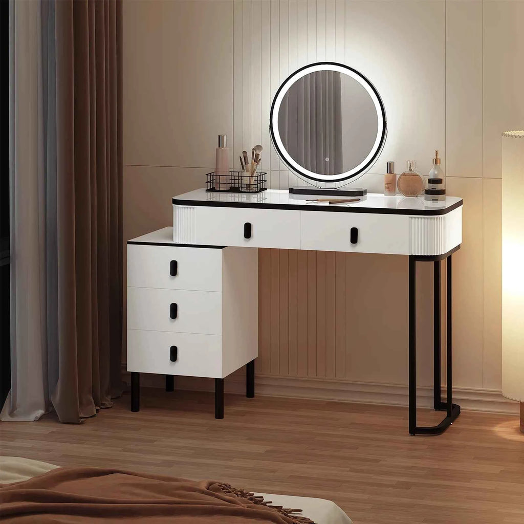 Modern LED Dressing Table - Refined Architectural Vanity