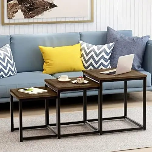 3 in 1 Wooden Nesting Coffee Tables
