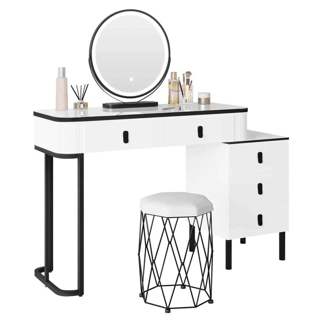 Modern LED Dressing Table - Refined Architectural Vanity