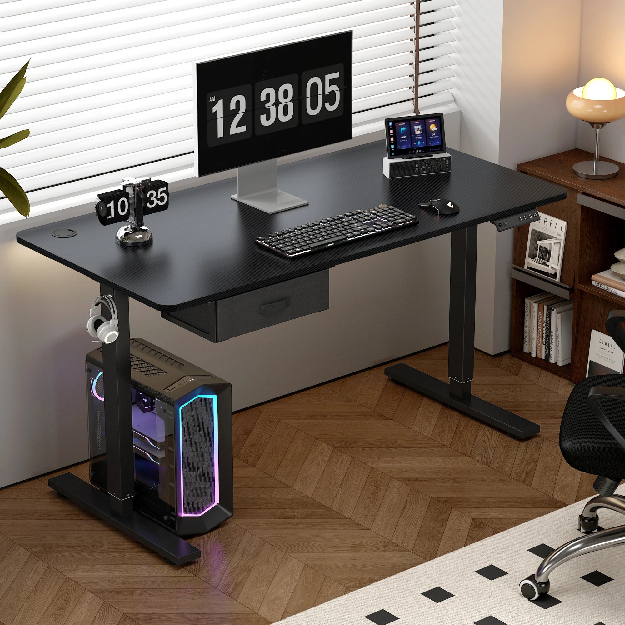 Electric Standing Desk Sit Stand Table Height Adjustable Electric Computer Desk