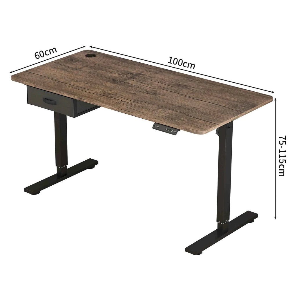 Electric Standing Desk Sit Stand Table Height Adjustable Electric Computer Desk