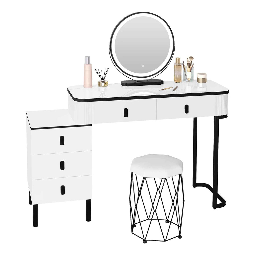 Modern LED Dressing Table - Refined Architectural Vanity