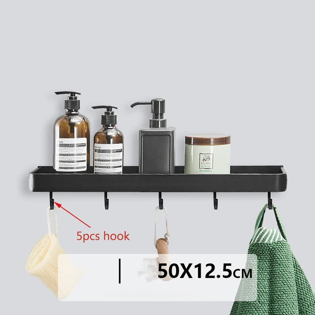 Minimalist Bathroom Wall Mounted Shelf