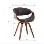 Juliette Solid Wood & Leather Dining Chairs
