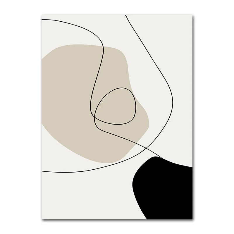 Abstract Minimalist Boho Art Canvas Prints