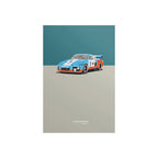Illustrated Retro 80s/90s Sports Cars Canvas Prints