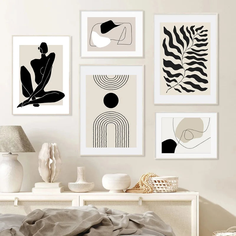 Abstract Minimalist Boho Art Canvas Prints