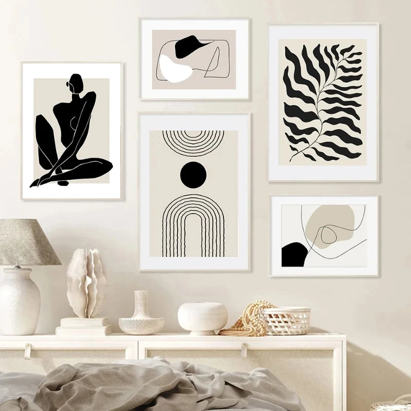 Abstract Minimalist Boho Art Canvas Prints