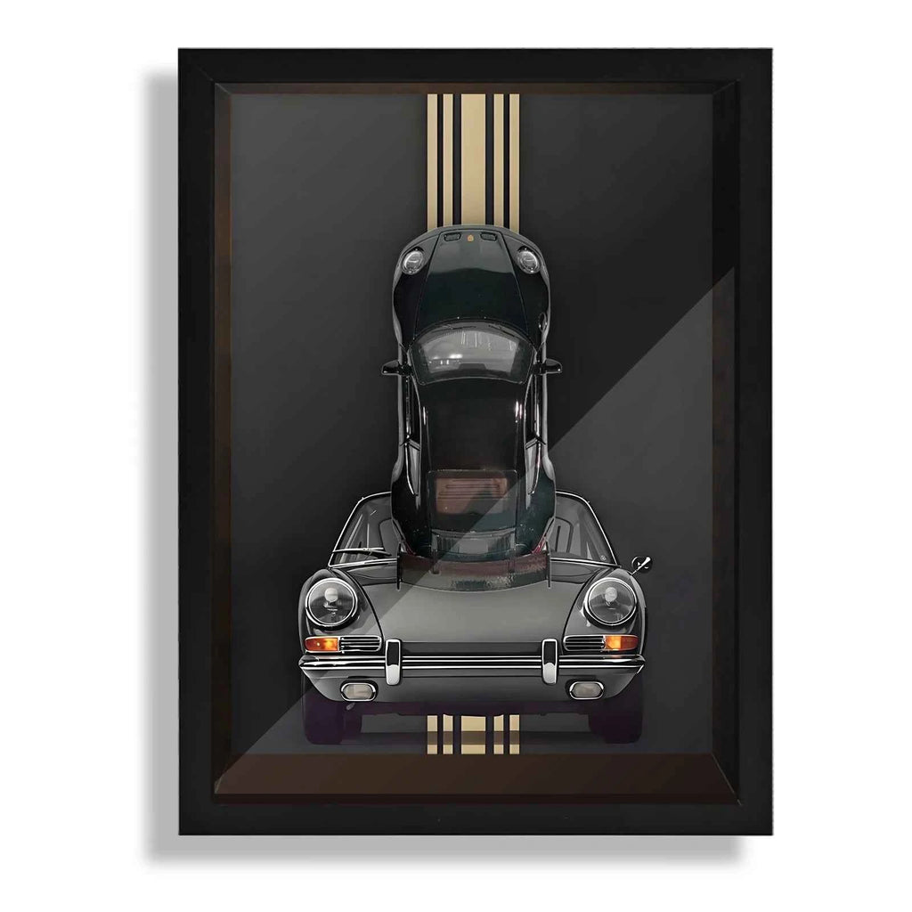 Classic Porsche 911 GT3 Scale 1:32 Framed Mini Model