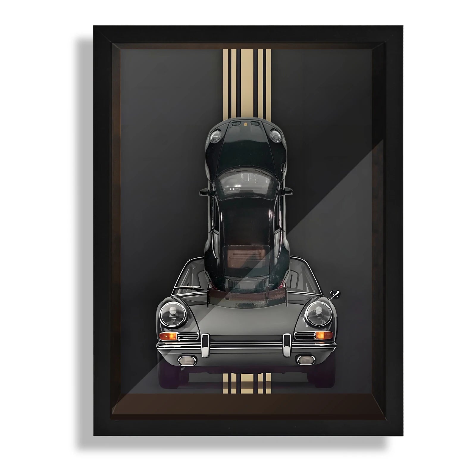 Classic Porsche 911 GT3 Scale 1:32 Framed Mini Model