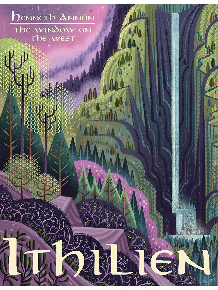 Retro Fantasy Film Kingdom Travel Canvas Prints