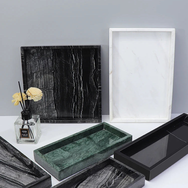 Luxury Carved Natural Stone/Marble Storage Tray