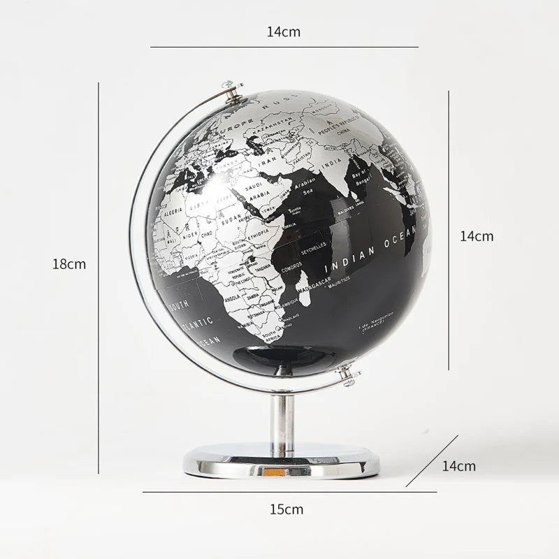 Retro Minimalist World Desk Globe