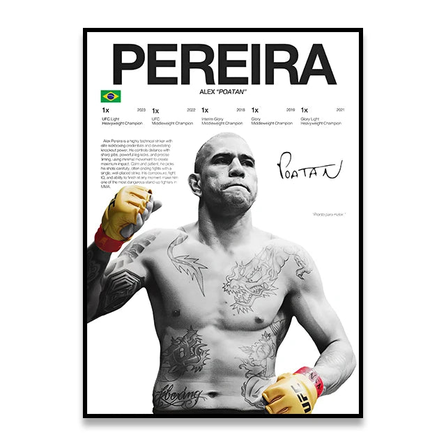 UFC Iconic MMA Legends & Champion Fighters Canvas Prints