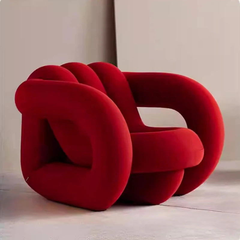 Le Virage Wooden Minimalist Accent Chair