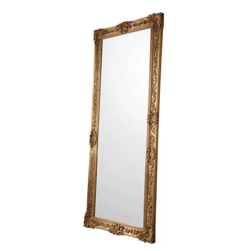 Vintage Gold Framed Standing Mirror