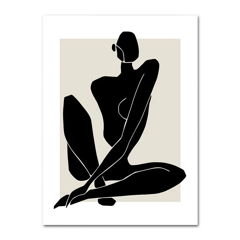 Abstract Minimalist Boho Art Canvas Prints