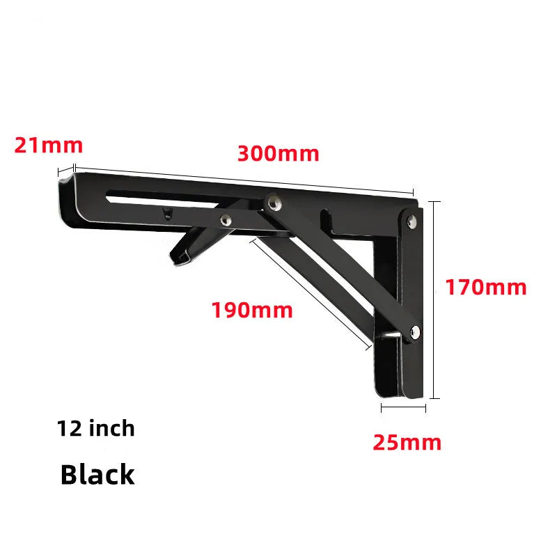 Stainless Steel Folding Shelf Brackets [2-Pcs]