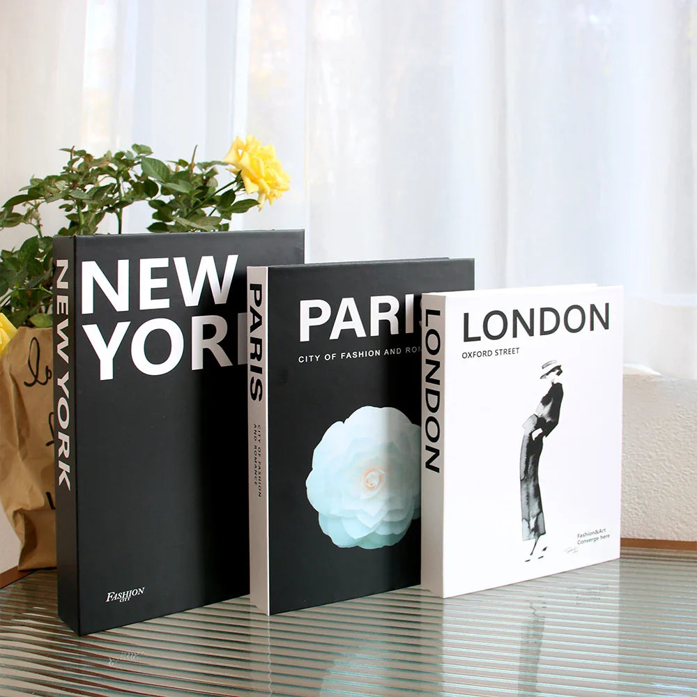 3-Piece Decor Display & Prop Books Set