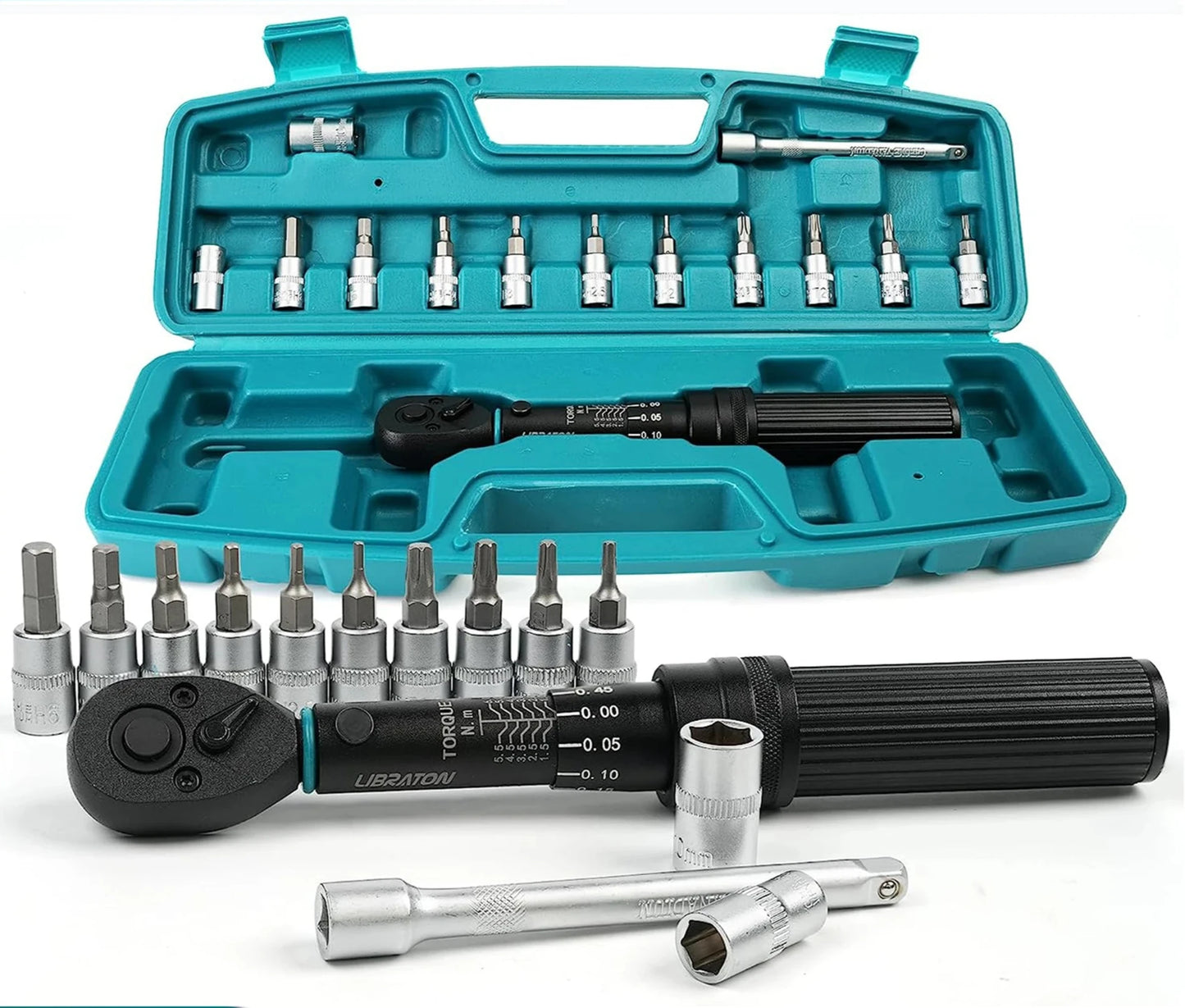 Libraton 1/4 inch Torque Wrench Set [14-Pcs]