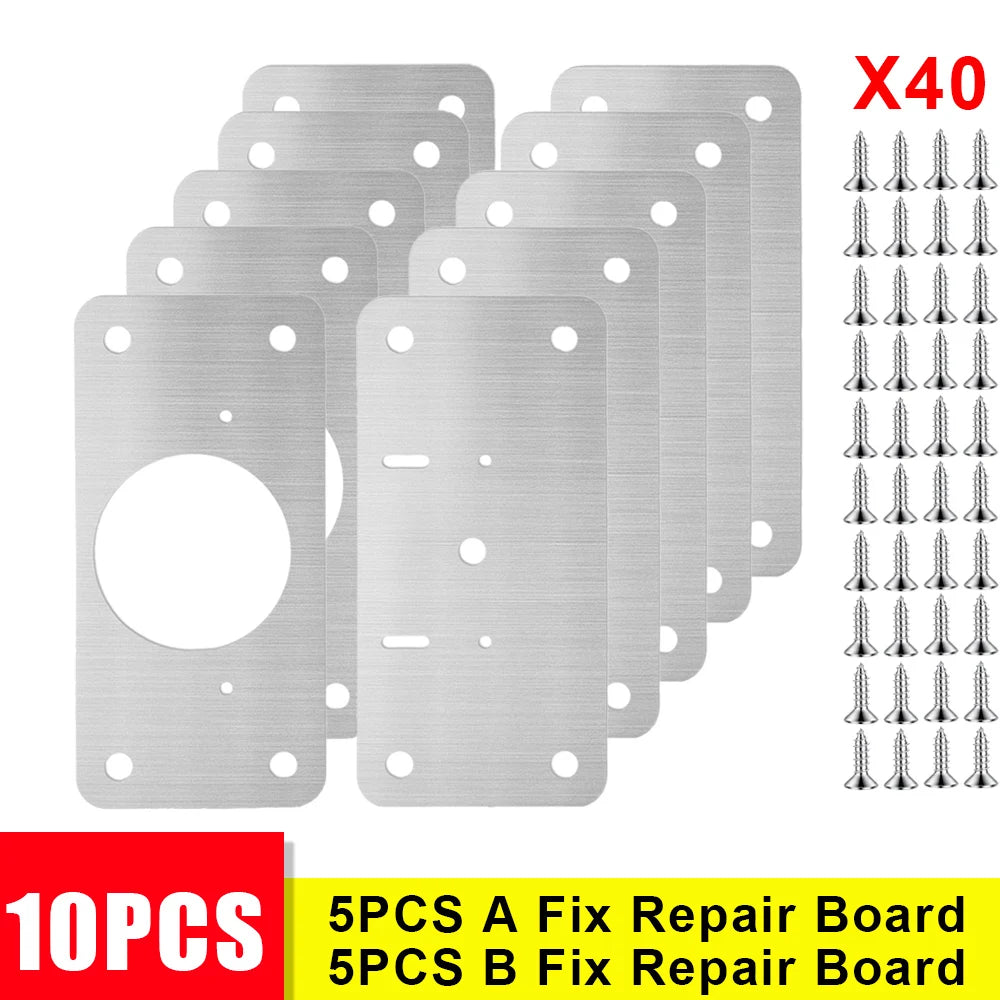 Cabinet Hinge Rectangle Repair Plate Kit