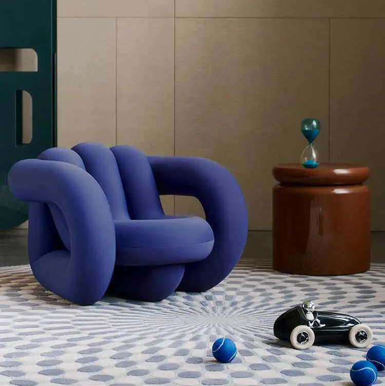 Le Virage Wooden Minimalist Accent Chair