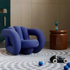 Le Virage Wooden Minimalist Accent Chair