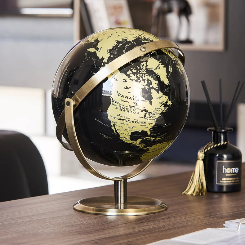 Retro Minimalist World Desk Globe