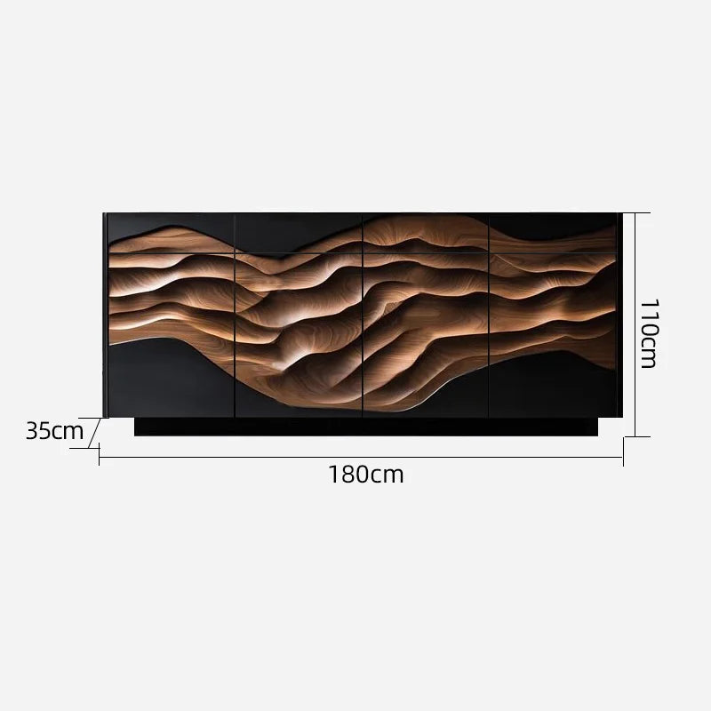 Teres Black Walnut Bespoke  Crafted Cabinets