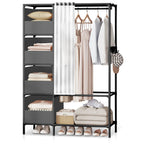 Metal Minimalist Clothes Rack & Rail Wardrobe