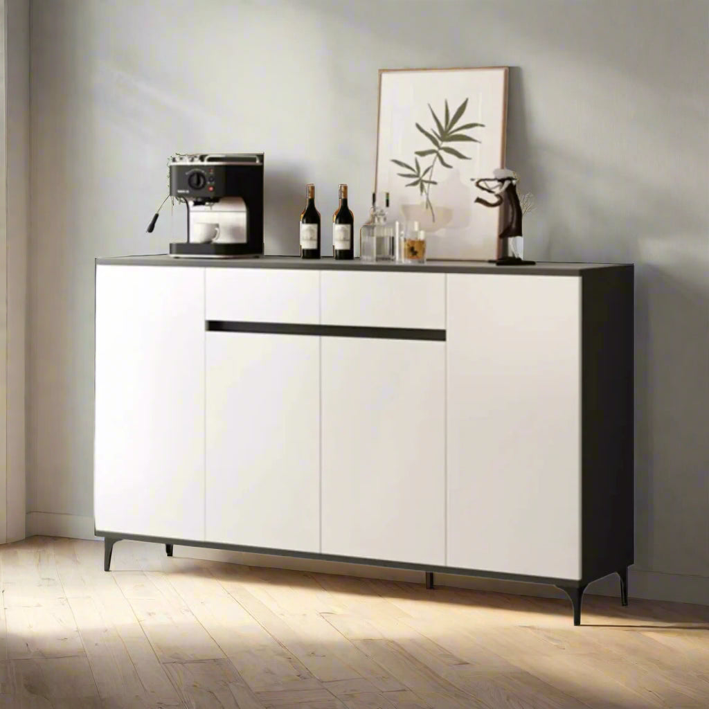 Premium White Nordic Minimalist Cabinet