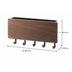 Wall Hanging Bamboo Key Hanger Holder Wall Organizer Rectangle Key Rack Hooks Coat Hooks Home Decoration Coat Hanger - Sleek Surprises