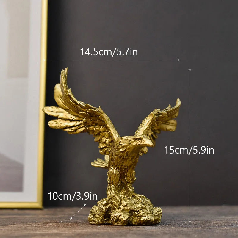 Golden American Eagle Ornament | 3 Sizes