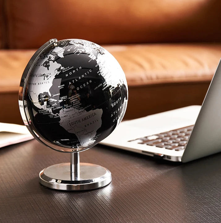 Retro Minimalist World Desk Globe