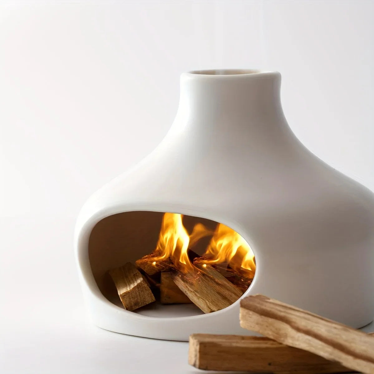 Ceramic Palo Santo Incense & Sage Burner with Chimney - Sleek Surprises