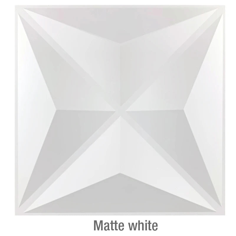 Matte White 3D Wall Panel [30cm x 30cm]