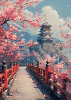 Cherry Blossoms Blooming Canvas Print - Sleek Surprises