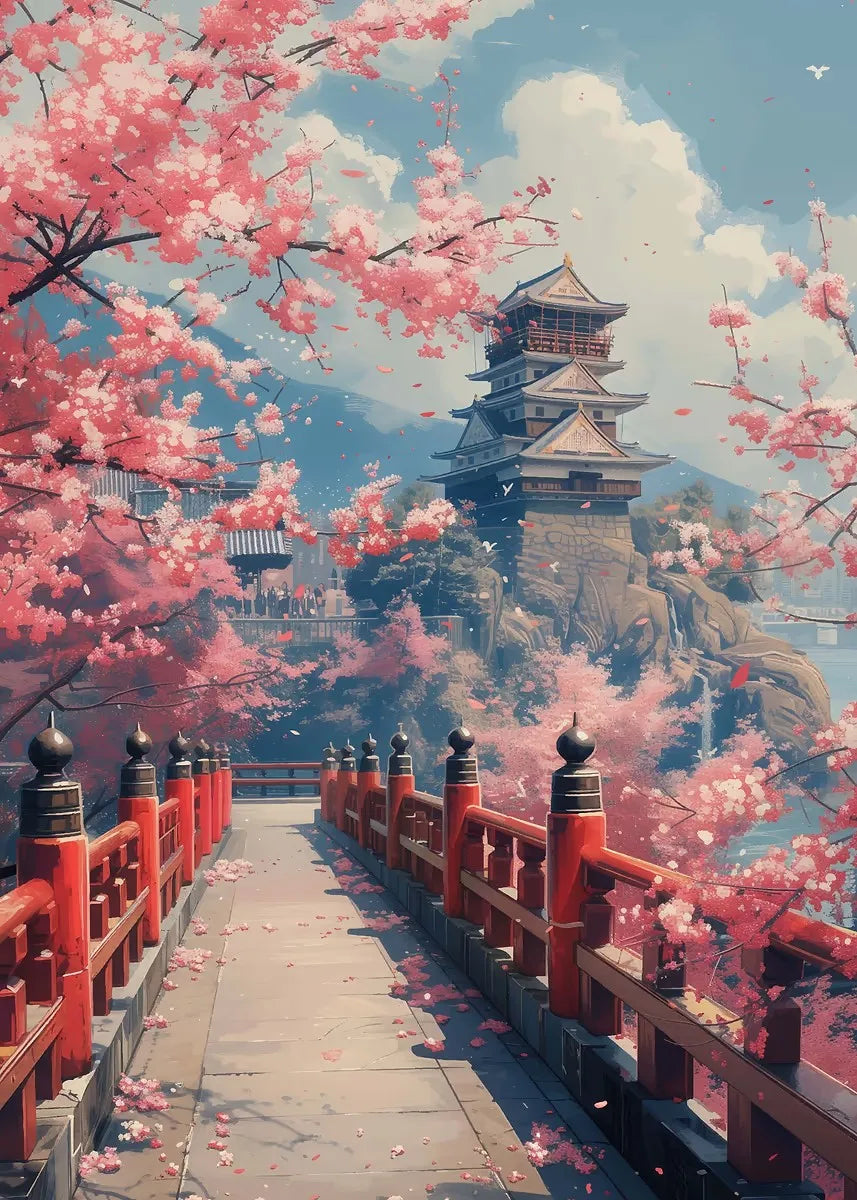 Cherry Blossoms Blooming Canvas Print