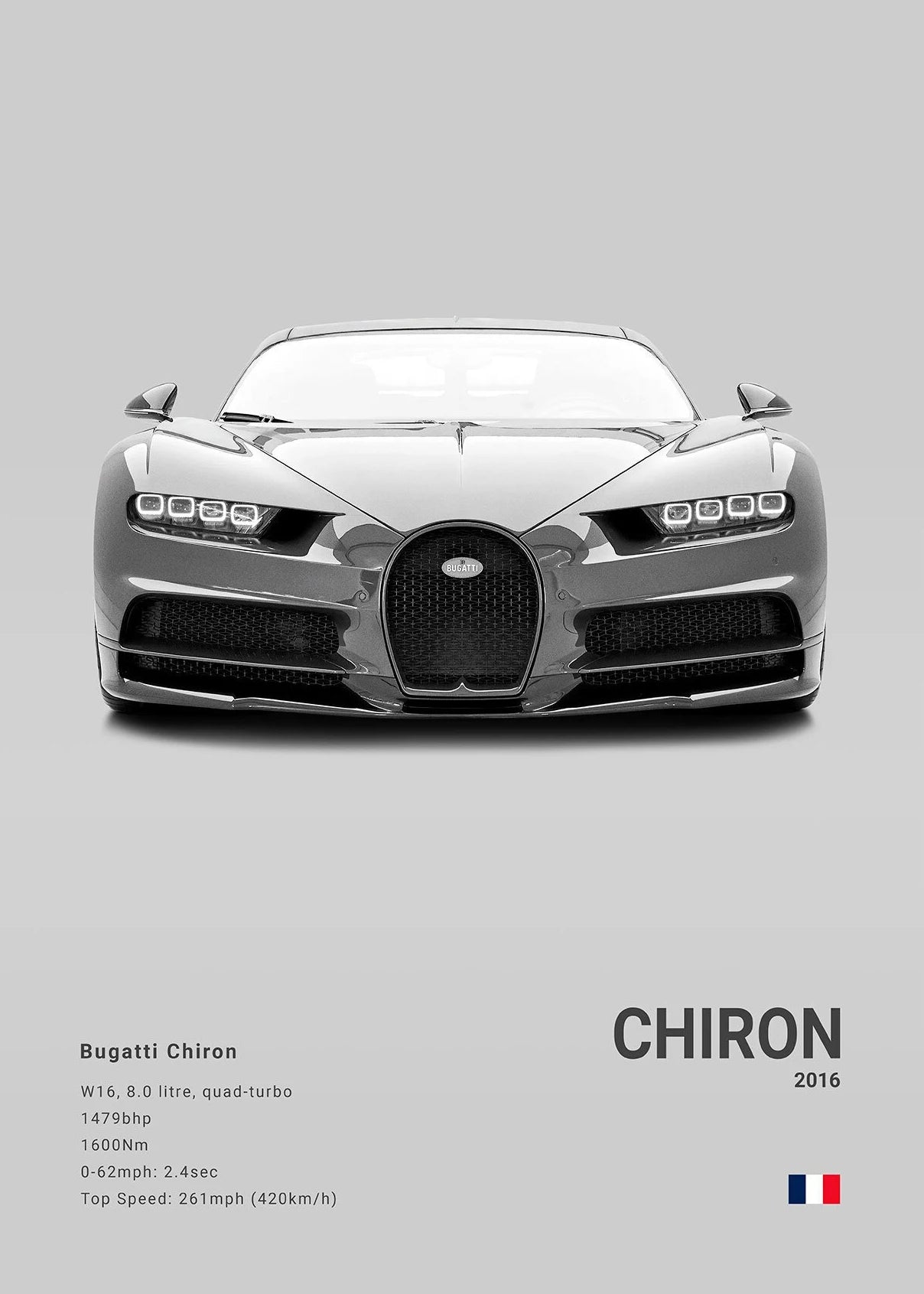 Ettore Bugatti Hypercar Minimalist Canvas Print