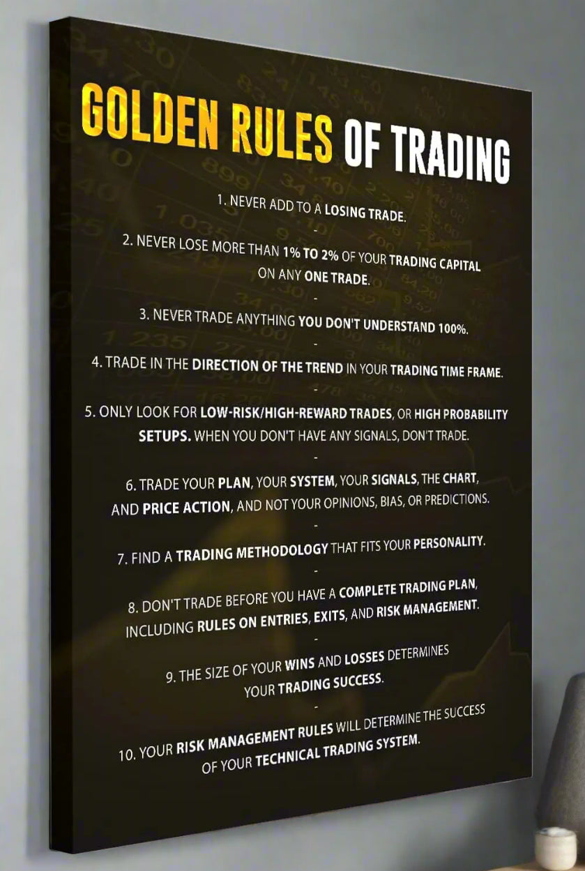 Motivationed Millionaire Stock Trading Canvas Print