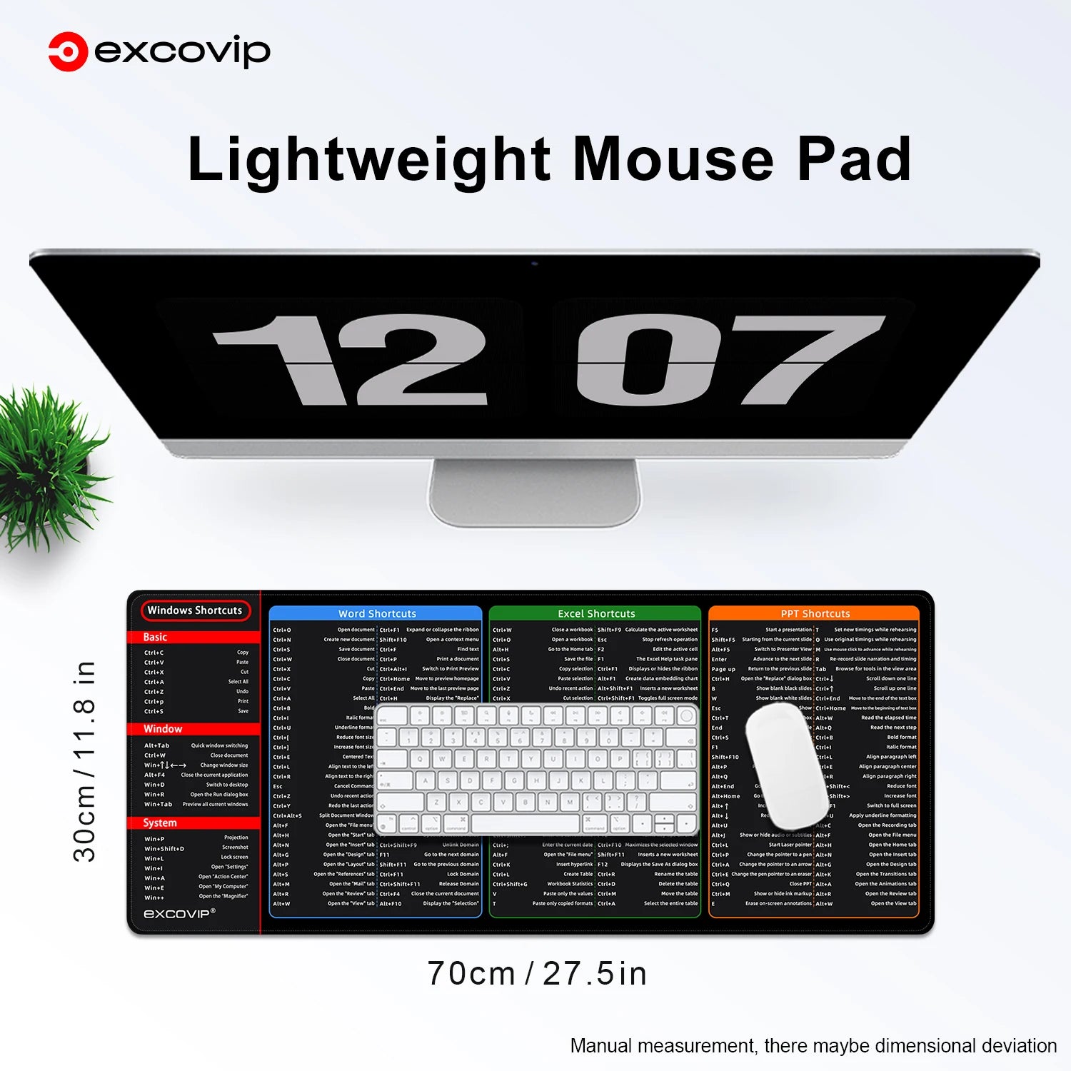 Exco XL Mouse Pad with MS Office Shortcuts