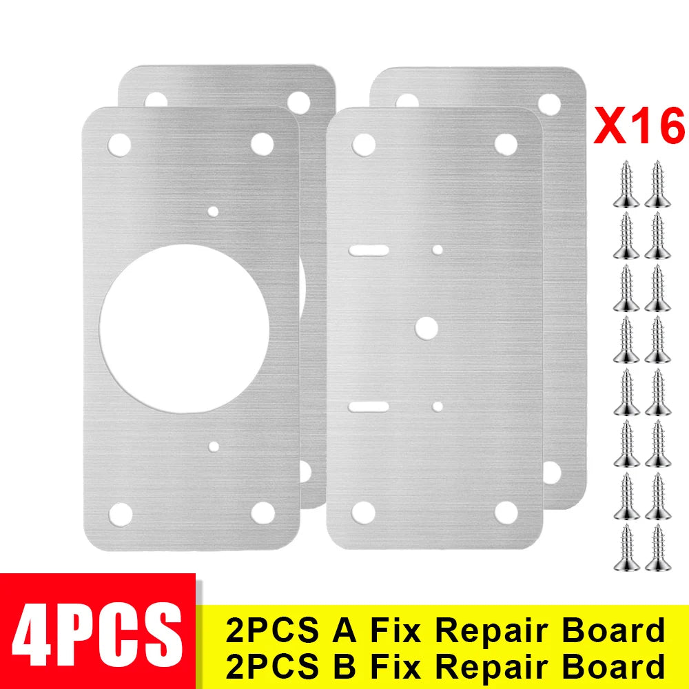 Cabinet Hinge Rectangle Repair Plate Kit