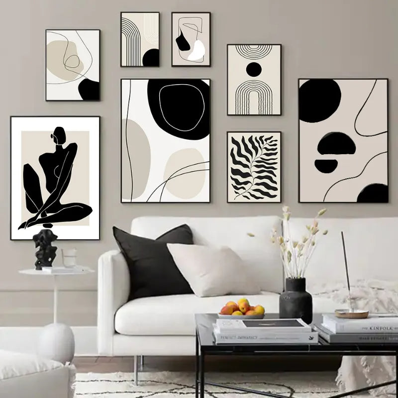 Abstract Minimalist Boho Art Canvas Prints