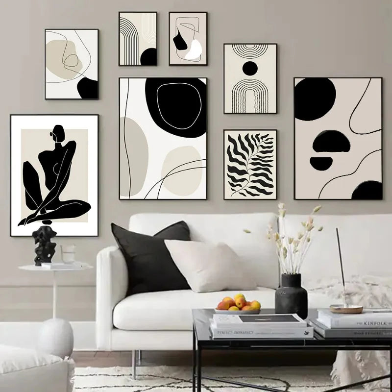 Abstract Minimalist Boho Art Canvas Prints
