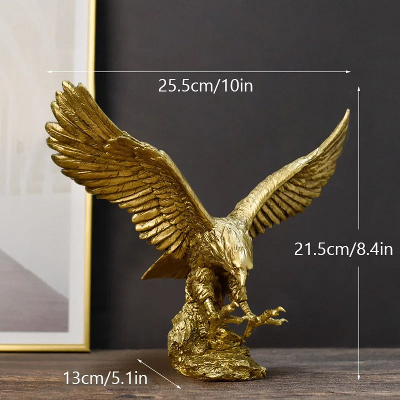 Golden American Eagle Ornament | 3 Sizes