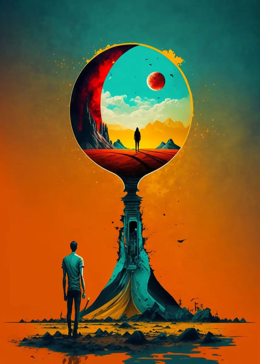 Surreal Modern Art Hi-Contrast Canvas Prints