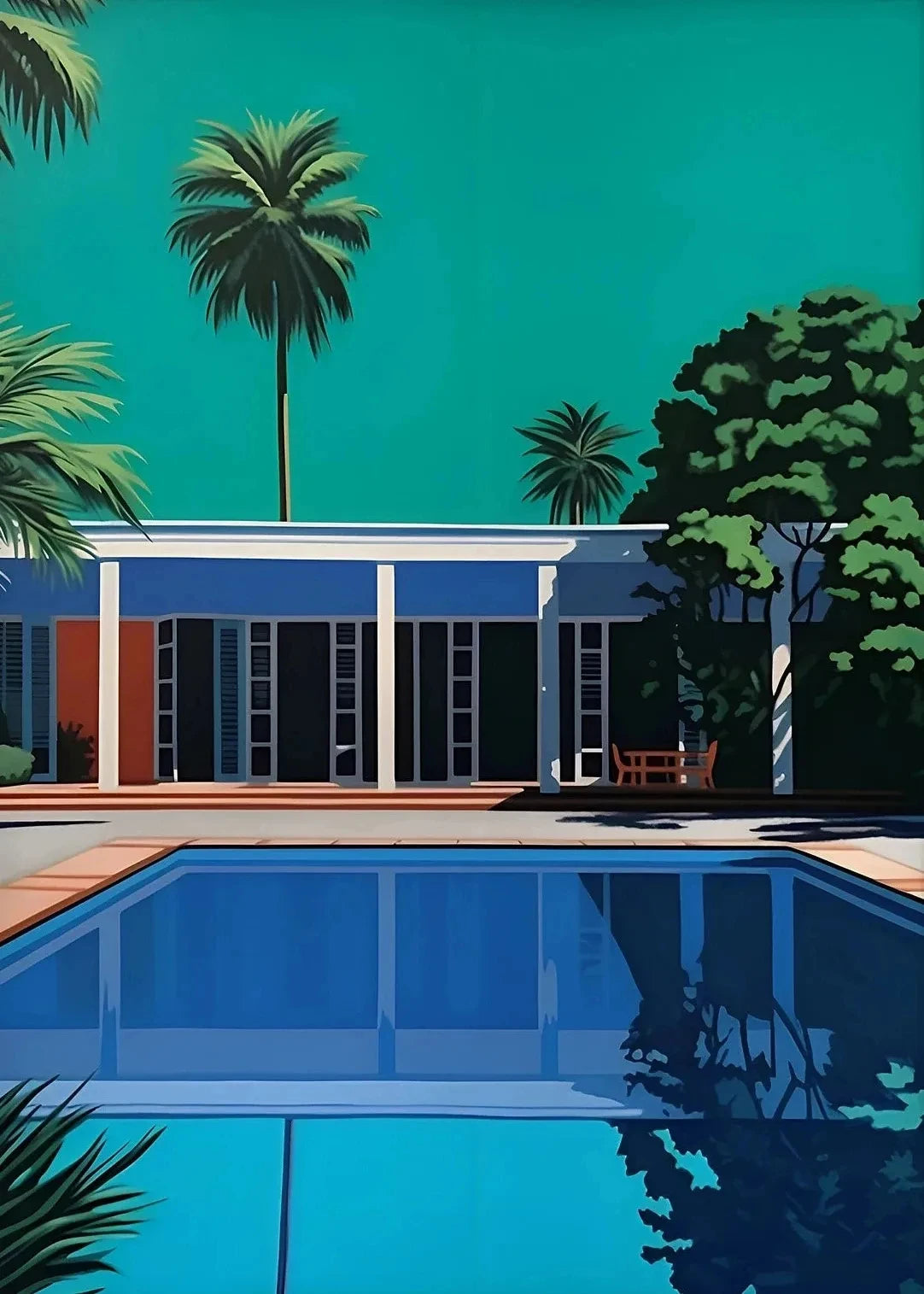 Hiroshi Nagai Inspired Summer Skies Scenic Art Canvas Prints