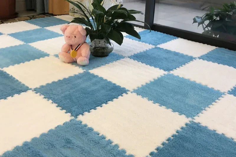 Soft Interlocking Plush Playmat Tiles