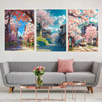 Cherry Blossoms Blooming Canvas Print
